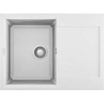 Мойка кухонная EElleci Easy 135 Bianco Titano 68